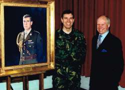 A photograph of HRH Prince Andrew and Richard Stone