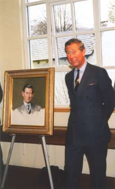 A photograph of the Unveiling of a painting of His Royal Higness the Prince of Wales