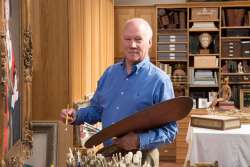 A photograph of Richard Stone in his studio