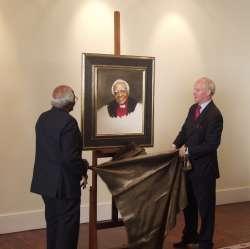 Official unveiling of the portrait