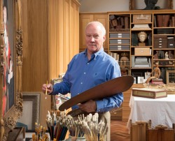 Richard Stone in his studio by Richard Calder