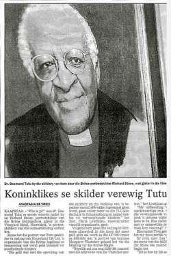 A scan of a Die Burger News Article