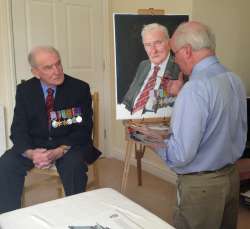 A photograph of Johnny Johnson at his sittings