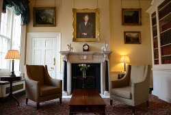 Lady Thatcher's portrait at 10 Downing Street